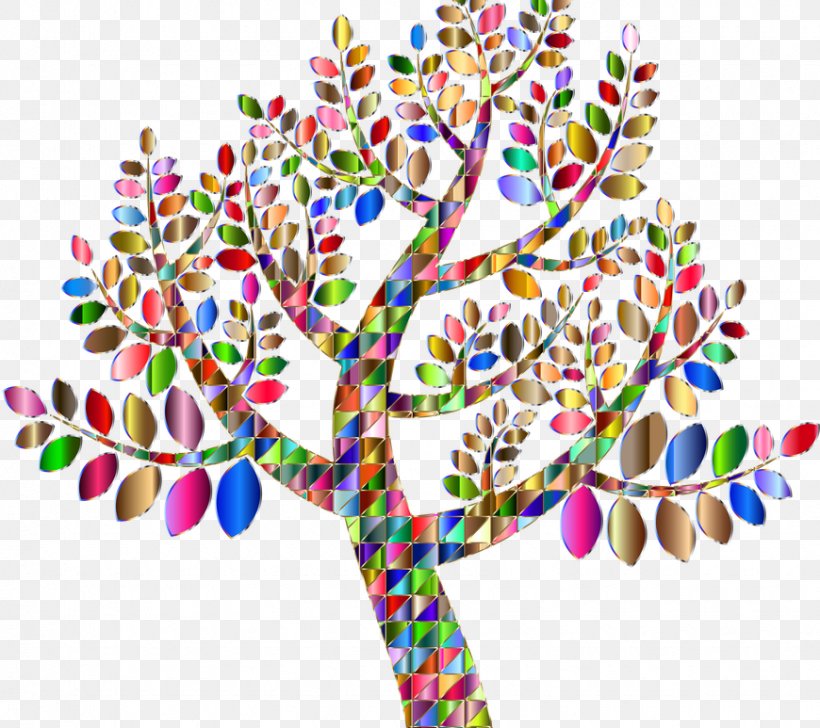 Tree Color Desktop Wallpaper Trunk Clip Art, PNG, 870x773px, Tree, Branch, Christmas Tree, Color, Color Wheel Download Free