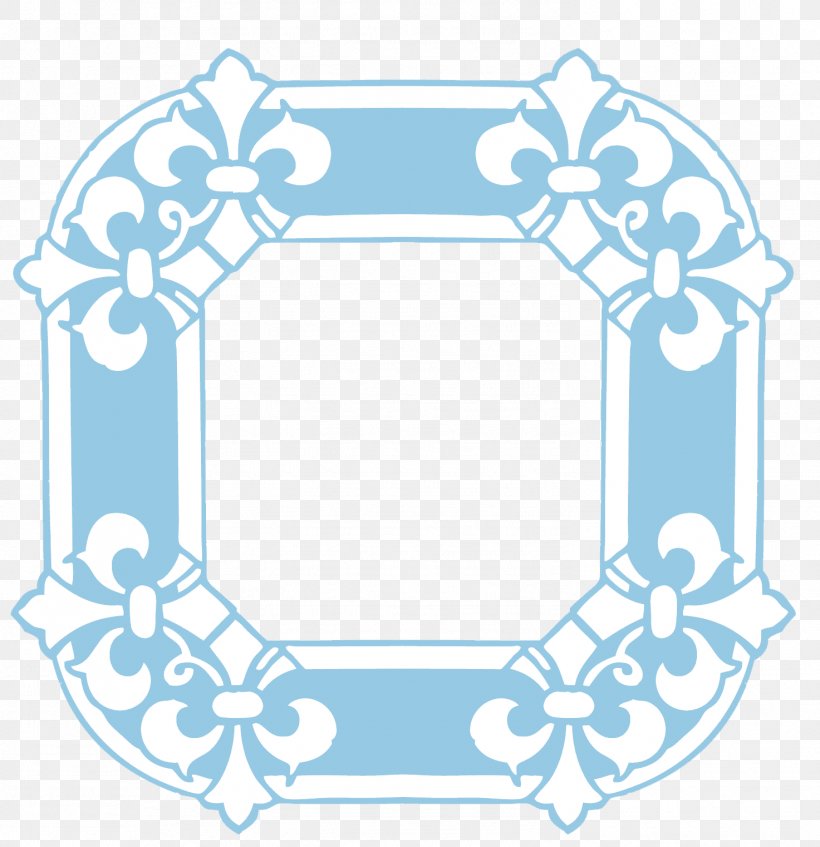 Fleur-de-lis Picture Frames Clip Art, PNG, 1473x1523px, Fleurdelis, Area, Artwork, Blue, Border Download Free