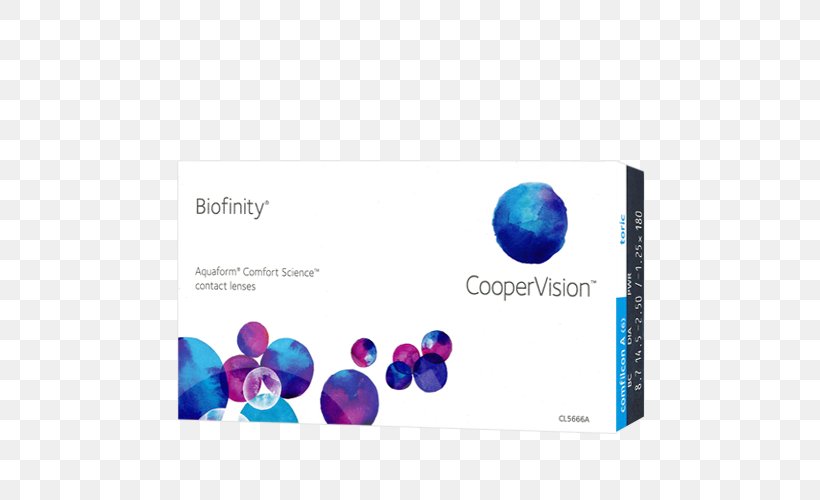 Biofinity Contacts Toric Lens Contact Lenses Biofinity Toric CooperVision, PNG, 500x500px, Biofinity Contacts, Astigmatism, Biofinity Toric, Brand, Cobalt Blue Download Free