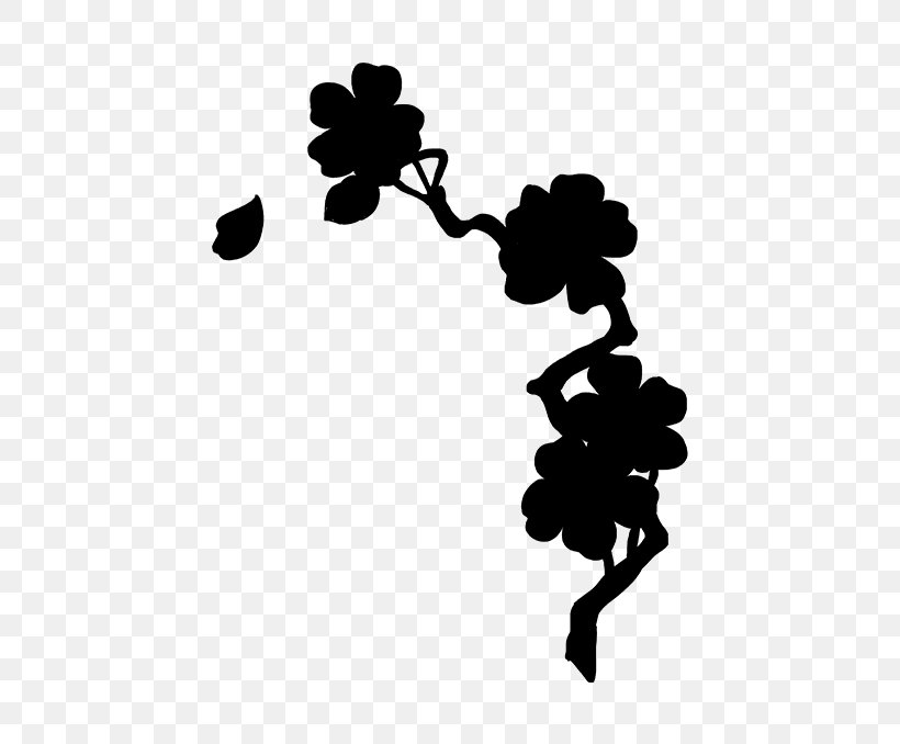 Clip Art Silhouette Line Branching, PNG, 680x678px, Silhouette, Blackandwhite, Branch, Branching, Flower Download Free