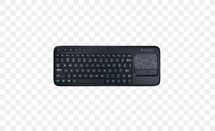 Computer Keyboard Computer Mouse Laptop Logitech Wireless Touch Keyboard K400, PNG, 500x500px, Computer Keyboard, Computer, Computer Accessory, Computer Component, Computer Mouse Download Free