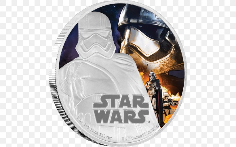 Captain Phasma New Zealand Niue Coin Star Wars, PNG, 512x512px, Captain Phasma, Anakin Skywalker, Brand, Coin, Gold Download Free