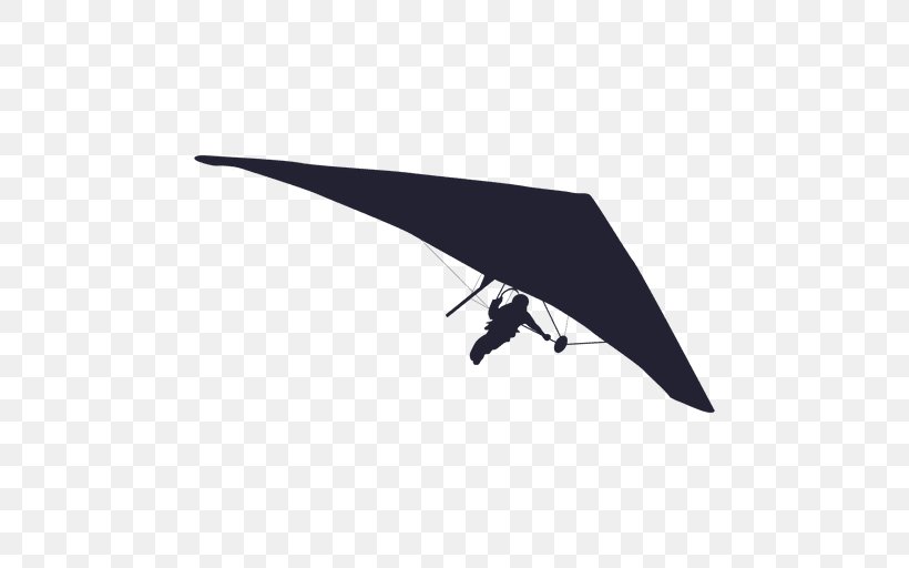 Flight Hang Gliding Fixed-wing Aircraft Airplane, PNG, 512x512px, Flight, Aircraft, Airplane, Black And White, Fin Download Free
