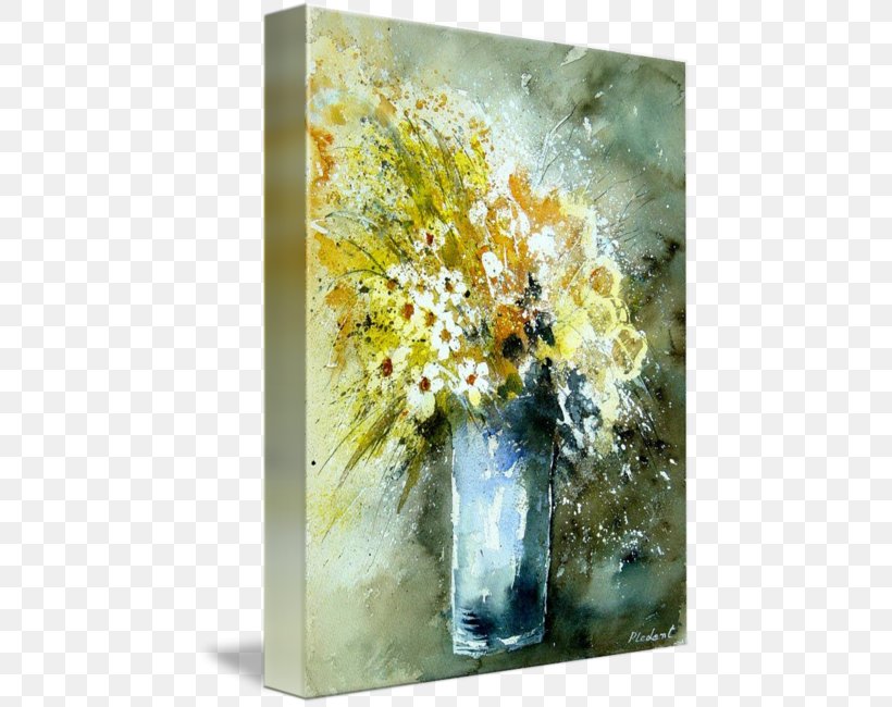 Floral Design Watercolor Painting Still Life Vase Flower Bouquet, PNG, 454x650px, Floral Design, Acrylic Paint, Acrylic Resin, Art, Artwork Download Free