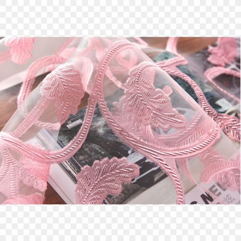 Lace Pink M Ribbon, PNG, 1000x1000px, Lace, Embellishment, Pink, Pink M, Ribbon Download Free