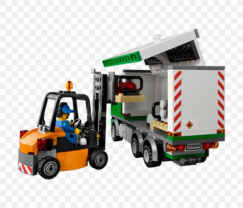 Lego City LEGO 60020 City Cargo Truck Toy Block, PNG, 700x700px, Lego City, Cargo, Forklift, Forklift Truck, Lego Download Free