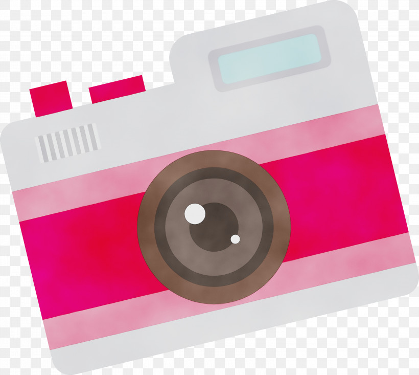 Pink M Rectangle, PNG, 3000x2684px, Cartoon Camera, Paint, Pink M, Rectangle, Retro Camera Download Free