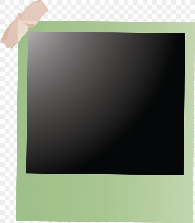 Polaroid Frame, PNG, 2629x3000px, Polaroid Frame, Computer, Computer Monitor, Geometry, Green Download Free