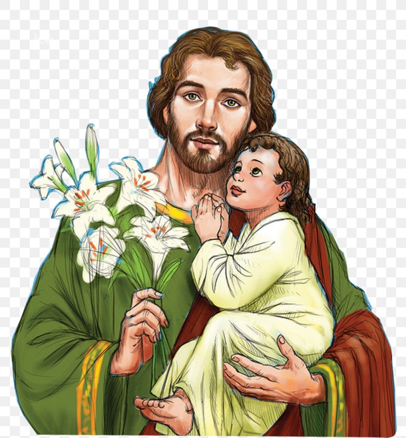 Saint Joseph Mary Patron Saint Clip Art, PNG, 1024x1105px, Saint Joseph, Art, Catholicism, Child, Fictional Character Download Free