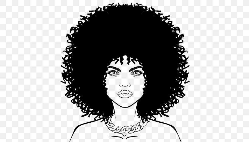 Girl with afro png