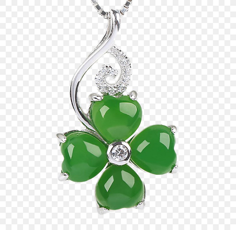Four-leaf Clover Pendant Necklace, PNG, 800x800px, Fourleaf Clover, Body Jewelry, Clover, Emerald, Fashion Accessory Download Free