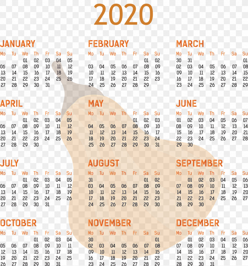 2020 Yearly Calendar Printable 2020 Yearly Calendar Template Full Year Calendar 2020, PNG, 2791x3000px, 2020 Yearly Calendar, Annual Calendar, Calendar Date, Calendar System, Calendar Year Download Free