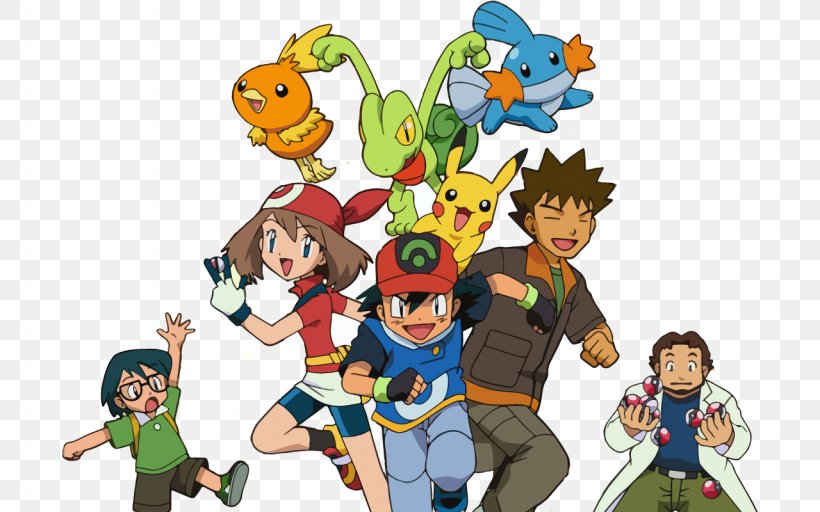 Ash Ketchum May Pokémon Pikachu Brock, PNG, 1280x800px, Watercolor, Cartoon, Flower, Frame, Heart Download Free