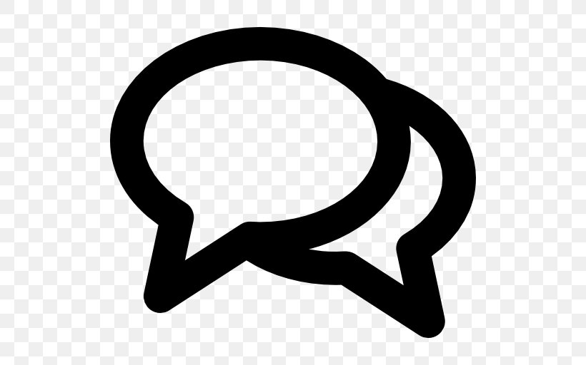 Online Chat Speech Balloon Logo Download, PNG, 512x512px, Online Chat, Area, Black And White, Conversation, Logo Download Free