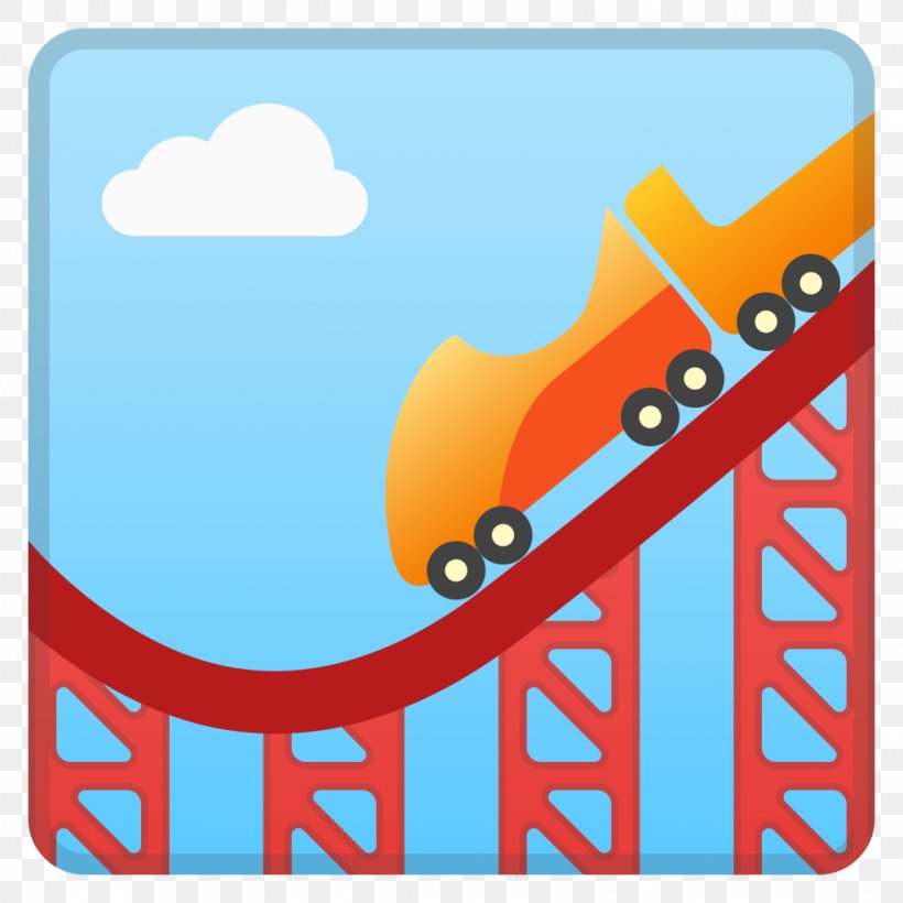 Emoji Roller Coaster Park Noto Fonts SMS, PNG, 1024x1024px, Emoji, Amusement Park, Area, Blue, Brand Download Free