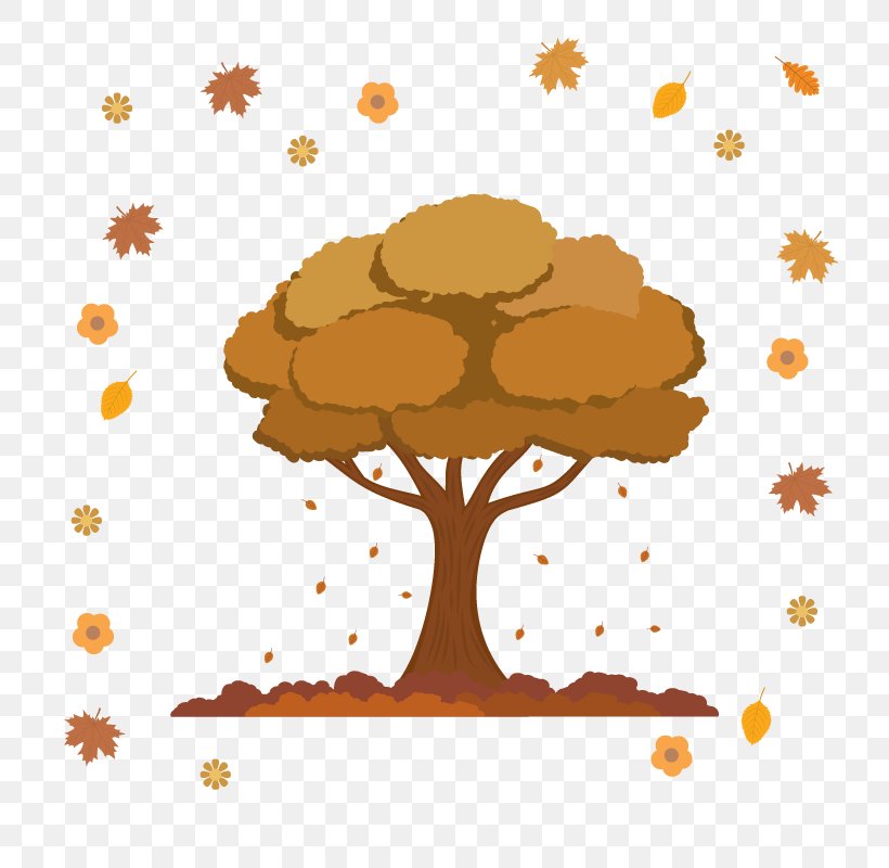 Butterfly Deer Animal Euclidean Vector Tree, PNG, 800x800px, Butterfly, Animal, Autumn, Deer, Drawing Download Free