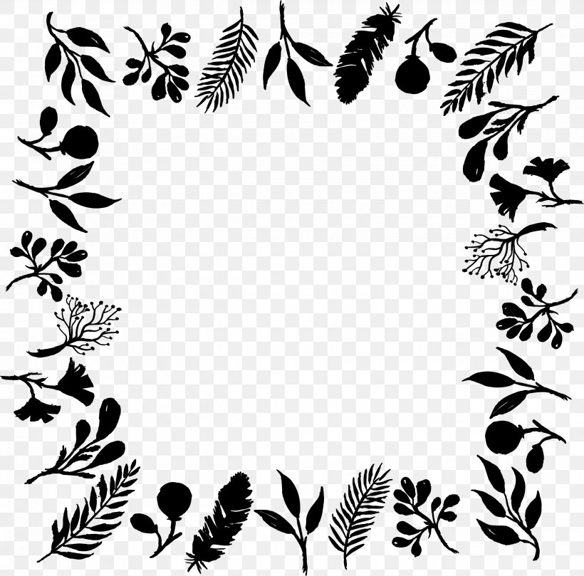 Flower Insect Leaf Plant Stem Pattern, PNG, 2480x2447px, Flower, Black M, Blackandwhite, Botany, Branch Download Free