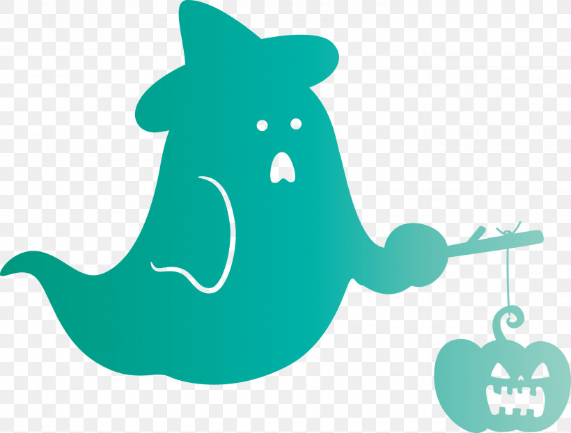 Halloween Ghost, PNG, 3000x2279px, Halloween, Biology, Cartoon, Fish, Ghost Download Free