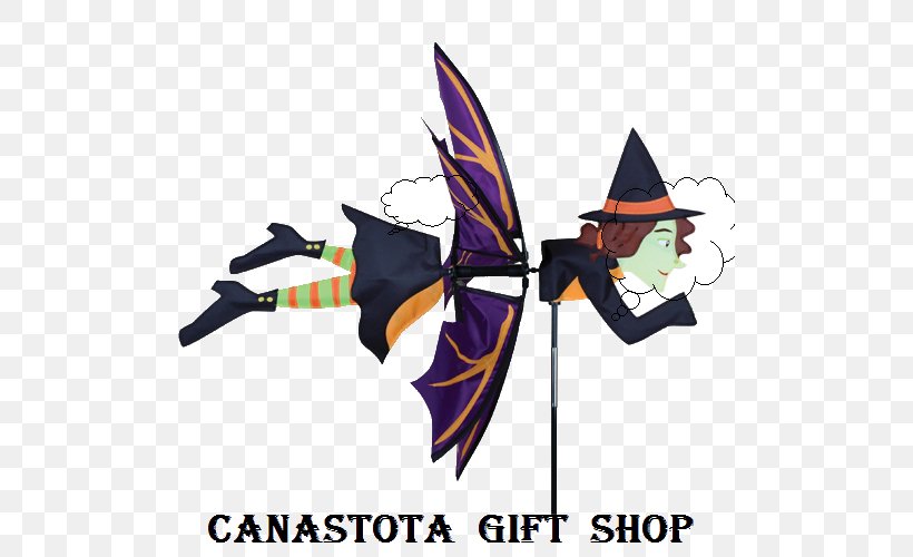 Sport Kite Witchcraft Whirligig Halloween, PNG, 500x500px, Kite, Box Kite, Fictional Character, Flying Witch, Game Download Free