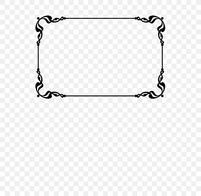 Borders And Frames Clip Art, PNG, 566x800px, Borders And Frames, Area, Black, Black And White, Body Jewelry Download Free