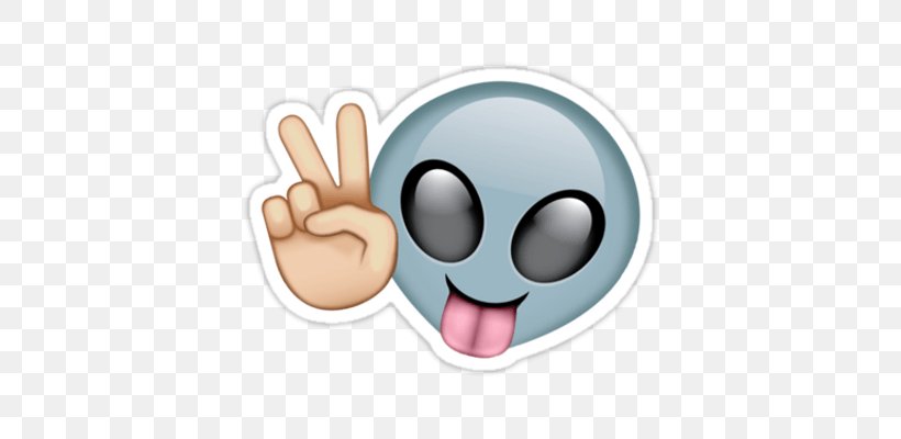 Emoji Sticker, PNG, 400x400px, Emoji, Alien, Aliens, Ear, Extraterrestrial Life Download Free
