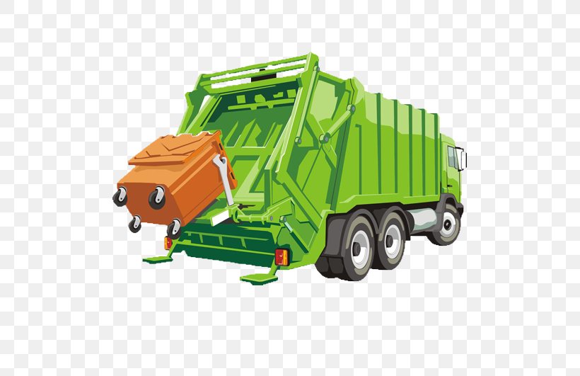 Garbage Truck Waste Collector Clip Art, PNG, 531x531px, Garbage Truck, Cargo, Commercial Vehicle, Dump Truck, Grass Download Free