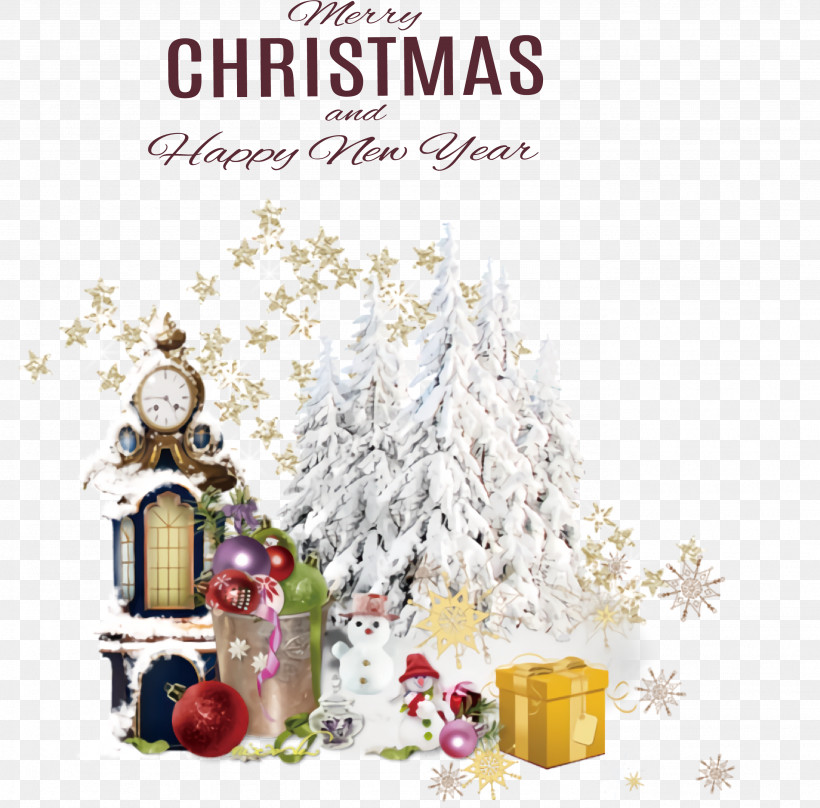 Merry Christmas Happy New Year, PNG, 2771x2732px, Merry Christmas, Bauble, Christmas Card, Christmas Day, Christmas Decoration Download Free