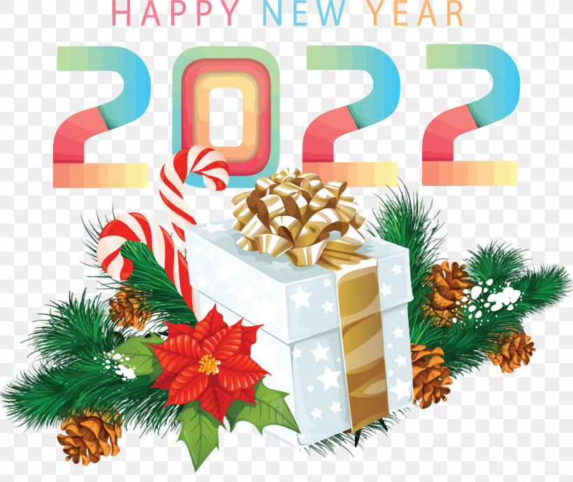 2022 Happy New Year 2022 New Year 2022, PNG, 2999x2527px, Christmas Day, Bauble, Christmas And Holiday Season, Christmas Decoration, Christmas Gift Download Free