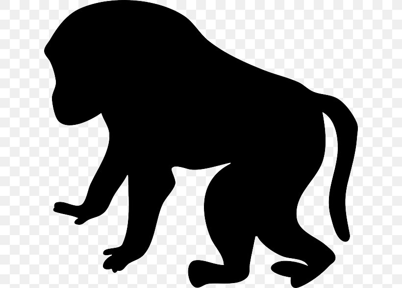 Baboons Mandrill Ape Clip Art, PNG, 640x588px, Baboons, Ape, Big Cats, Black, Black And White Download Free