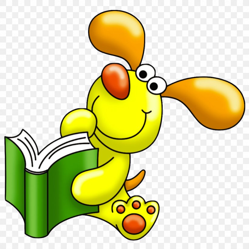 Book Dog Reading Clip Art, PNG, 1024x1024px, Book, Animal, Artwork, Beak, Cartoon Download Free
