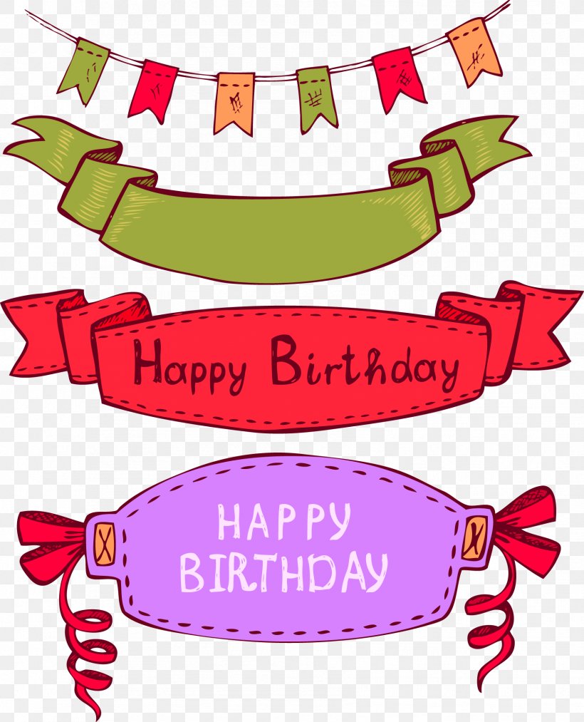 Happy Birthday Vector Material Label Bunting, PNG, 1707x2109px, Birthday, Area, Artwork, Banner, Clip Art Download Free
