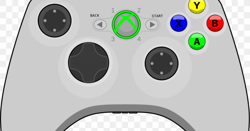 Xbox 360 Controller Xbox One Controller Black Game Controllers, PNG, 1000x525px, Xbox 360 Controller, All Xbox Accessory, Black, Electronic Device, Game Controller Download Free