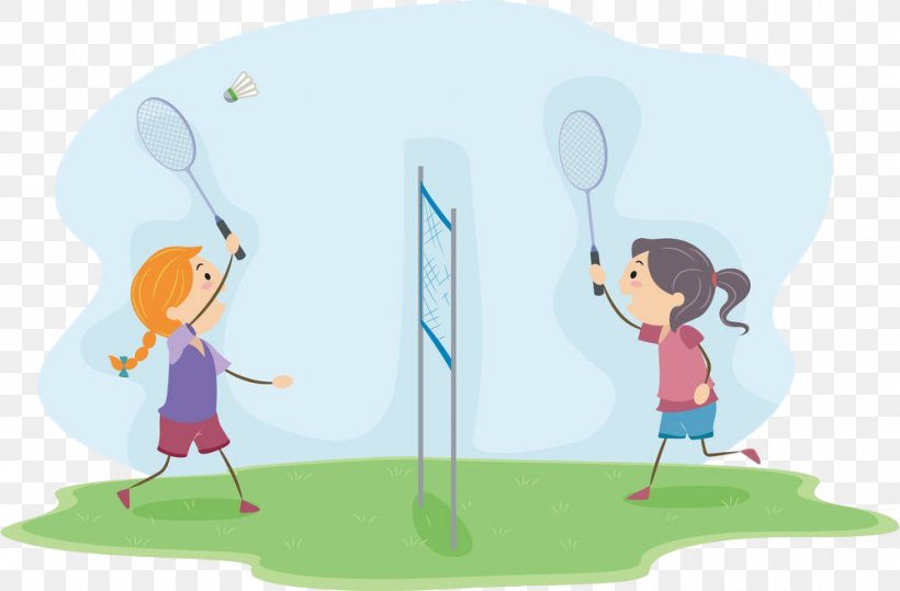 Badminton Play Clip Art, PNG, 1000x658px, Watercolor, Cartoon, Flower, Frame, Heart Download Free