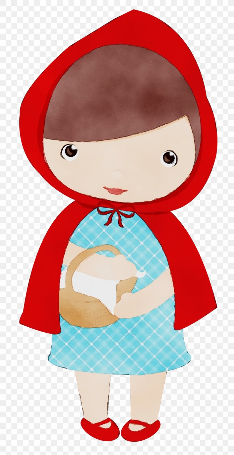 Cartoon Red Doll, PNG, 824x1600px, Watercolor, Cartoon, Doll, Paint, Red Download Free