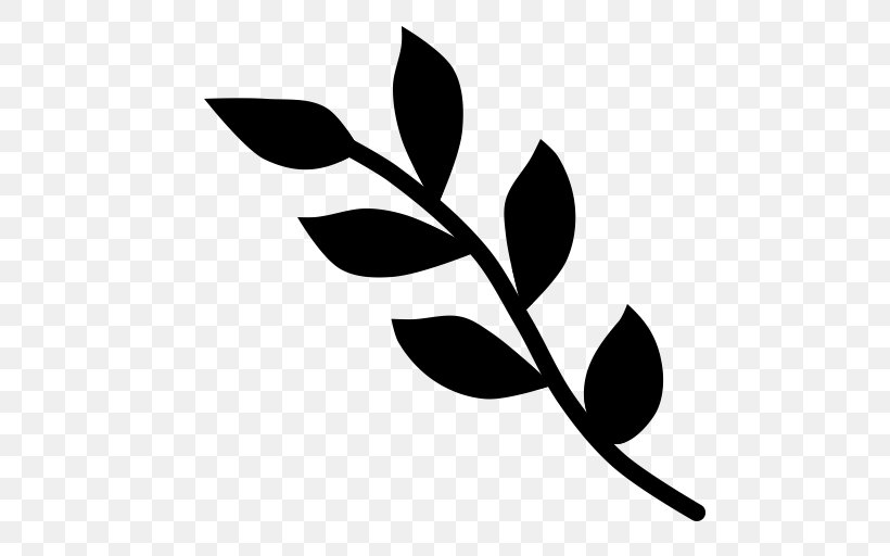 Clip Art Plant Stem Leaf Flower Desktop Wallpaper, PNG, 512x512px, Plant Stem, Black, Blackandwhite, Botany, Branch Download Free