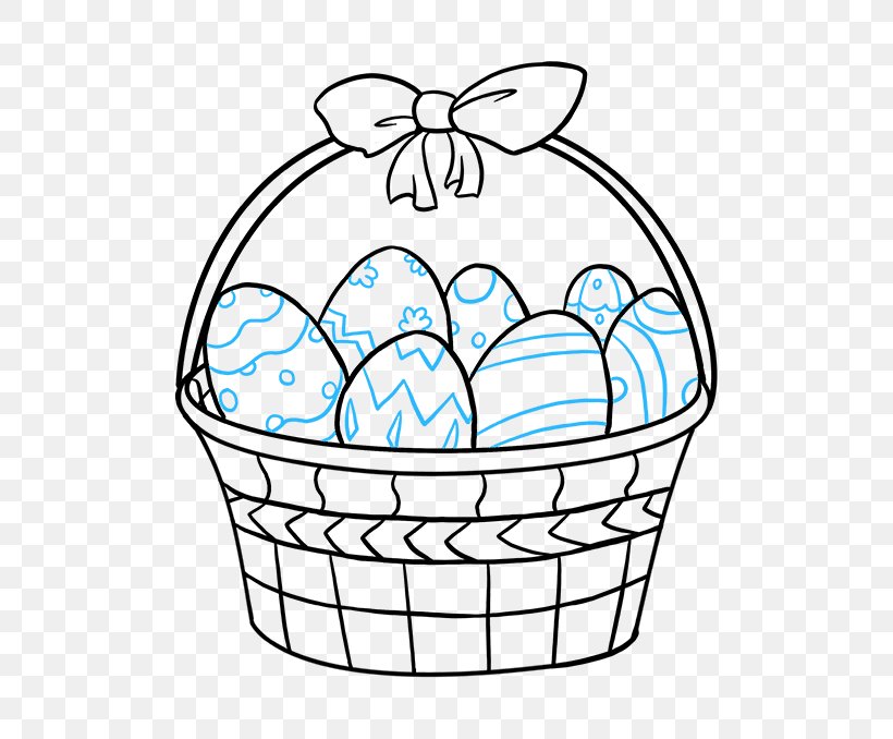 Easter Basket Drawing Image, PNG, 680x678px, Easter Basket, Basket, Coloring Book, Drawing, Easter Download Free