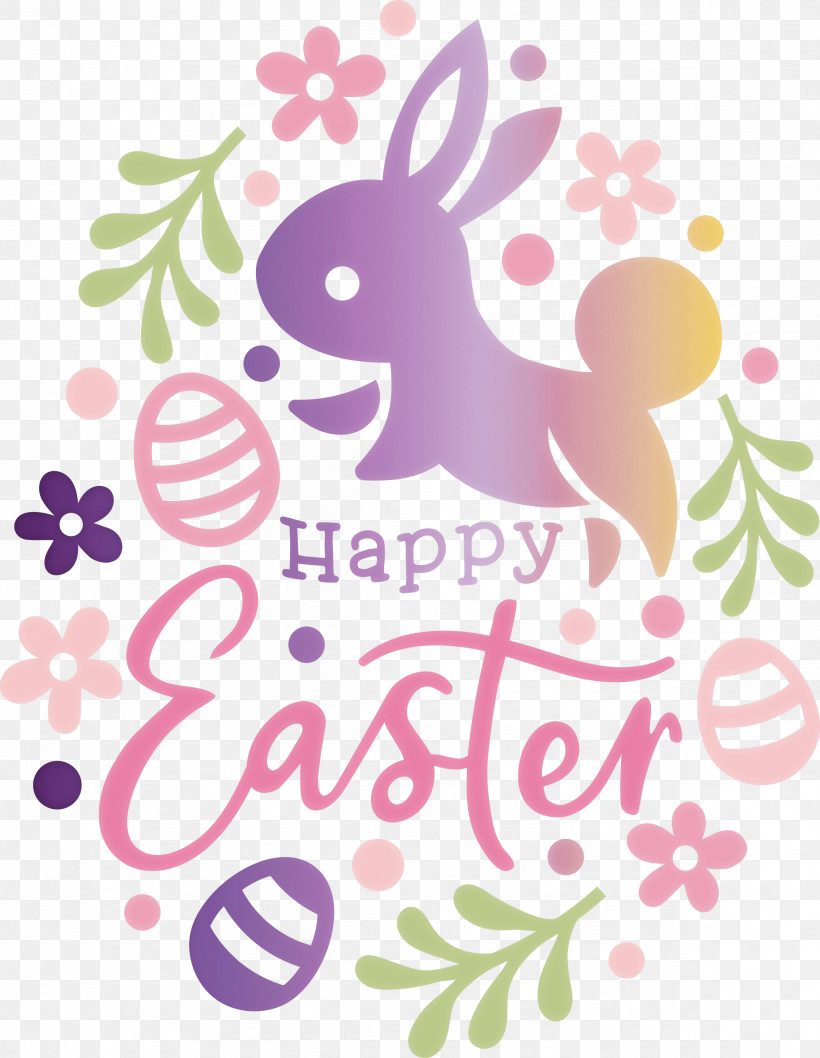Happy Easter, PNG, 2325x3000px, Happy Easter, Easter Bunny, Pink, Rabbit Download Free