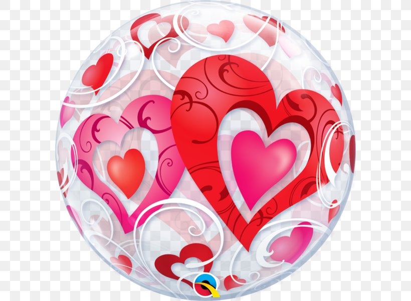 Mylar Balloon Hearts Bubble Wrap Valentine's Day, PNG, 600x600px, Balloon, Bopet, Bubble Wrap, Confetti, Dishware Download Free