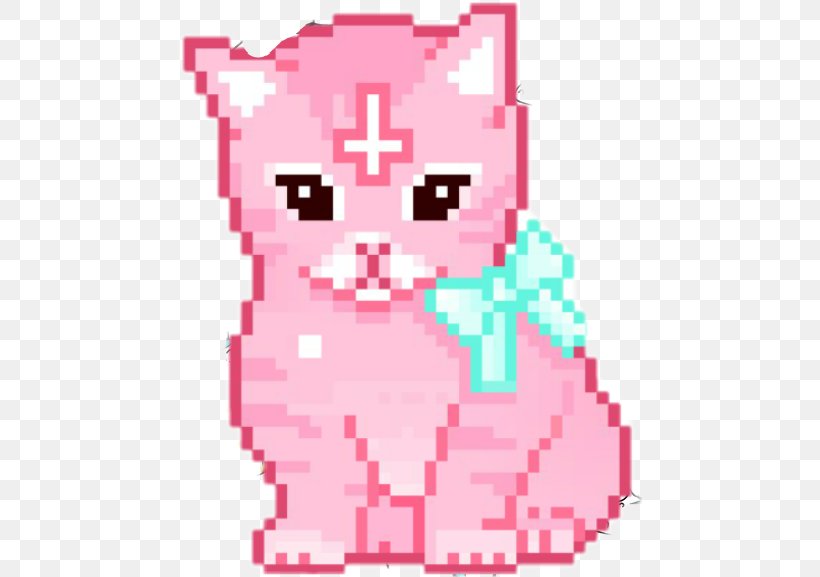 Pink Cat Kitten Bead GIF, PNG, 464x577px, Cat, Animated Film, Area, Bead, Beadwork Download Free