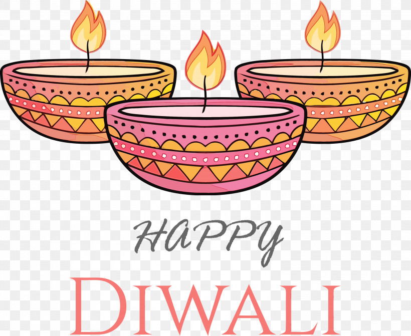 Text, PNG, 3000x2455px, Happy Diwali, Paint, Text, Watercolor, Wet Ink Download Free