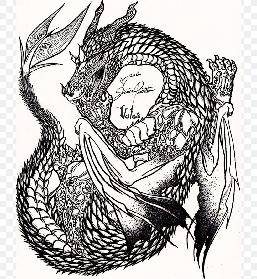Visual Arts Dragon Stippling Illustration, PNG, 720x890px, Watercolor, Cartoon, Flower, Frame, Heart Download Free