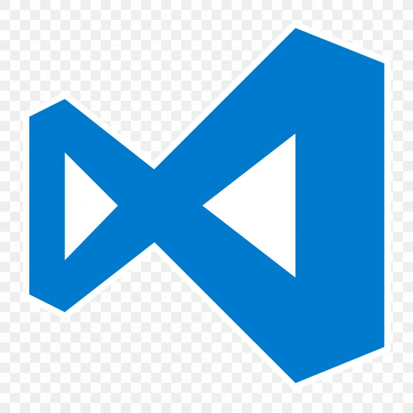 Visual Studio Code Microsoft Visual Studio Microsoft Visual C++ Atom Text Editor, PNG, 1000x1000px, Visual Studio Code, Area, Atom, Blue, Brand Download Free
