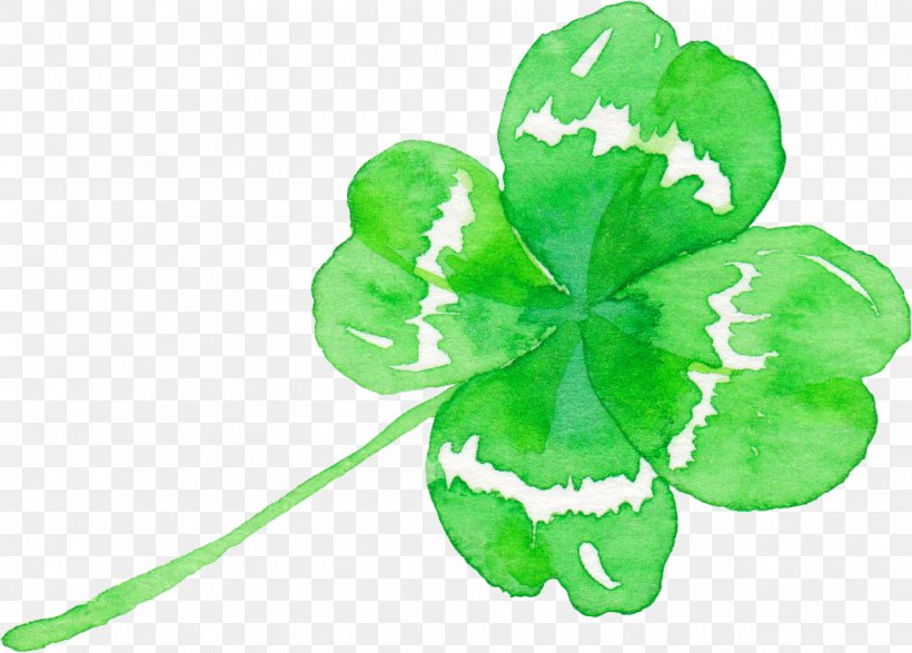 Four-leaf Clover Green, PNG, 1264x905px, Fourleaf Clover, Clover, Green, Leaf, Painting Download Free