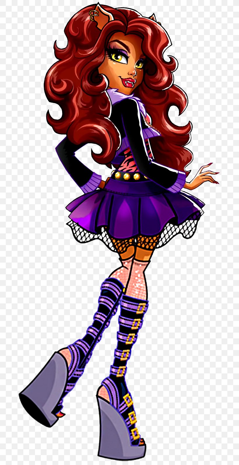 Monster High Doll Frankie Stein Clawdeen Wolf Toy, PNG, 709x1594px, Watercolor, Cartoon, Flower, Frame, Heart Download Free
