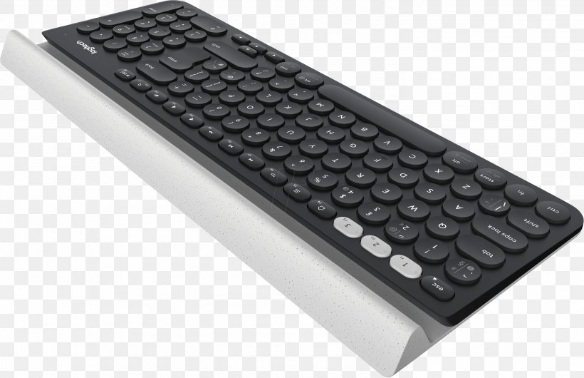 Computer Keyboard Logitech K780 Multi-Device Logitech K780 Multi Device Wireless Keyboard Tablet Computers, PNG, 2953x1911px, Computer Keyboard, Bluetooth, Computer, Computer Component, Hardware Download Free