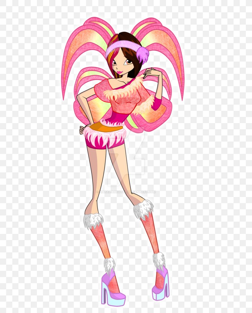 Illustration Cartoon Pink M Figurine Legendary Creature, PNG, 786x1017px, Cartoon, Costume, Doll, Fictional Character, Figurine Download Free