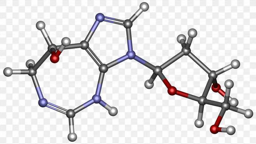 Pentostatin Purine Analogue Antimetabolite Chemotherapy, PNG, 3000x1692px, Antimetabolite, Anticarcinogen, Auto Part, Ballandstick Model, Body Jewellery Download Free