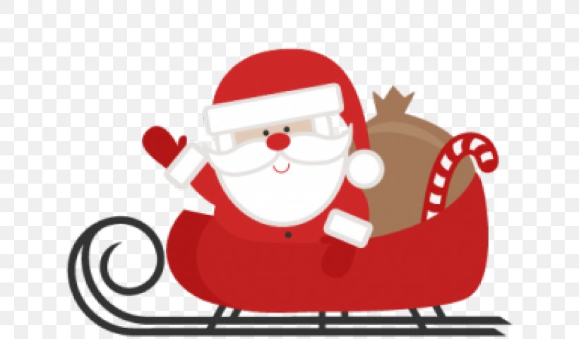 Santa Claus Clip Art Christmas Sled, PNG, 640x480px, Santa Claus, Cartoon, Christmas, Christmas Day, Clip Art Christmas Download Free