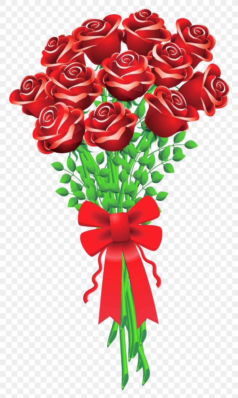 Valentine's Day Flower Bouquet Rose Clip Art, PNG ...