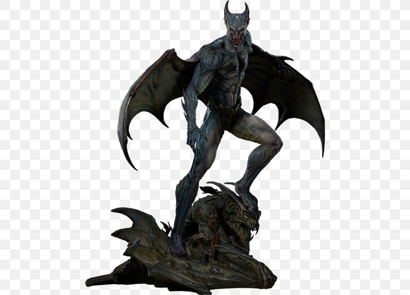 Batman Demon Sculpture Statue Gotham City, PNG, 480x591px, Batman, Action Figure, Batman Battle For The Cowl, Batsignal, Comics Download Free